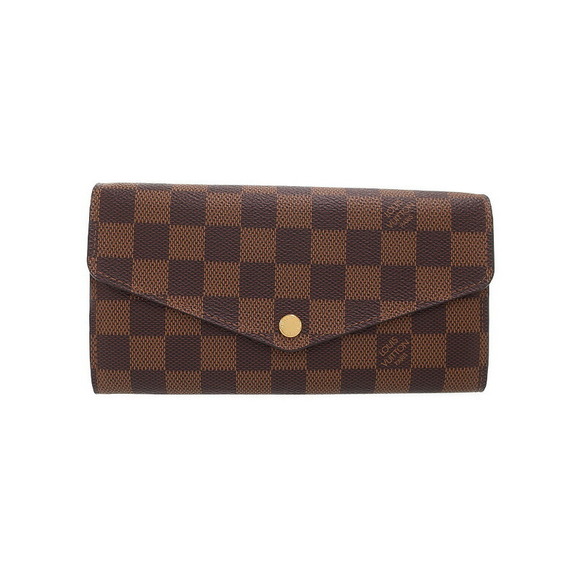 Louis Vuitton Damier Portefeuille Sarah Bifold Wallet Long - Picture 1 of 5